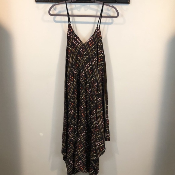 Anthropologie HD in Paris Estrella Geometric Silk Handkerchief Dress Size M/L - Picture 5 of 7